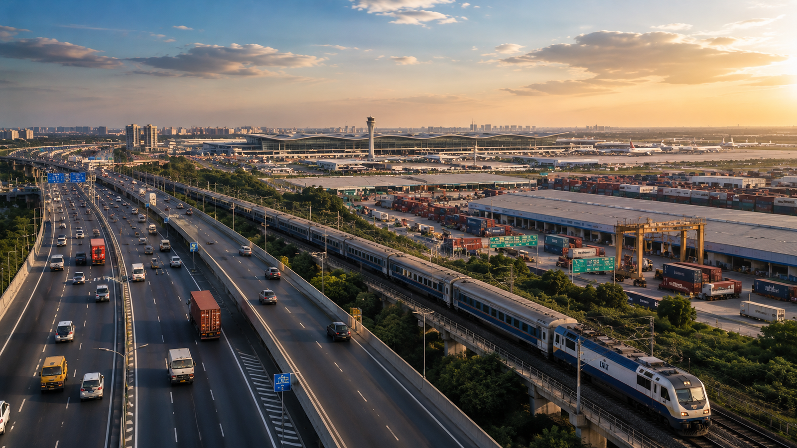 Modern Indian infrastructure, transport and logistics