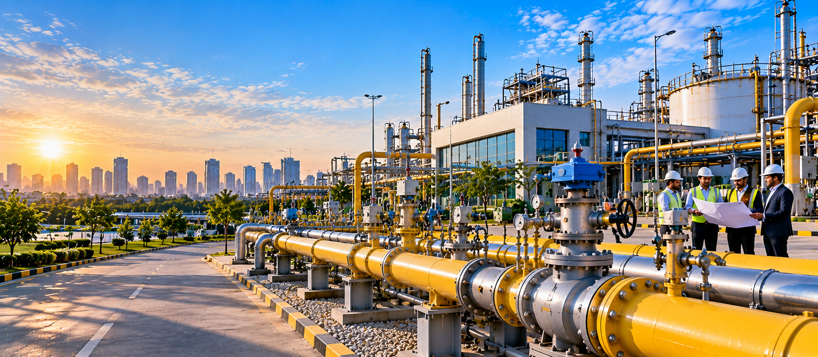 Corporate energy infrastructure representing CGD industry visibility and business partnerships
