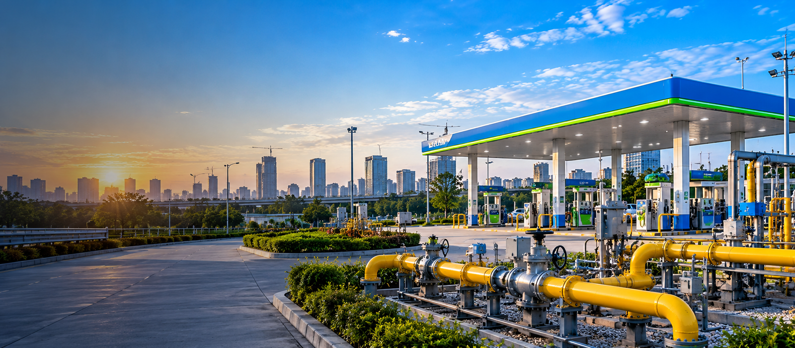 City gas distribution infrastructure, pipelines and CNG facilities in India
